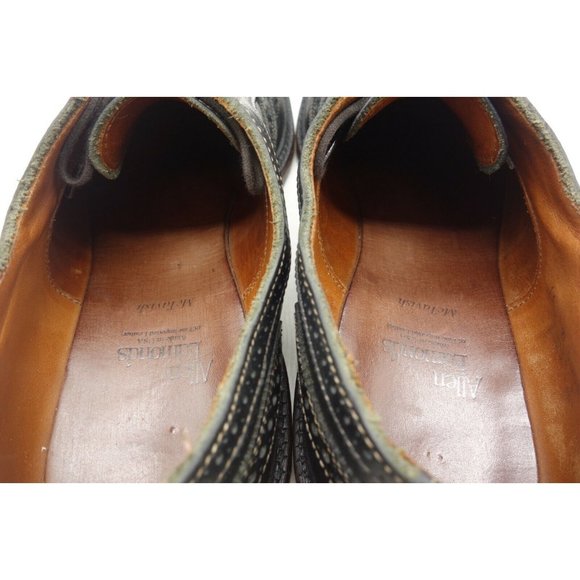 Allen Edmonds McTavish Black Wingtip Lace Up Oxfords Shoes Men\'s 11 D main image 9